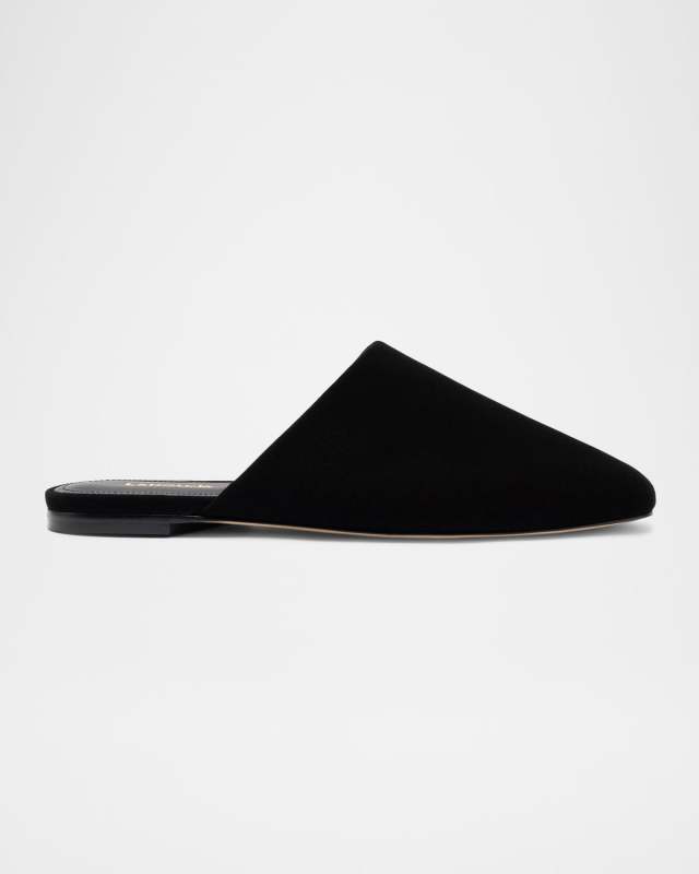Venice Suede Ballerina Mules